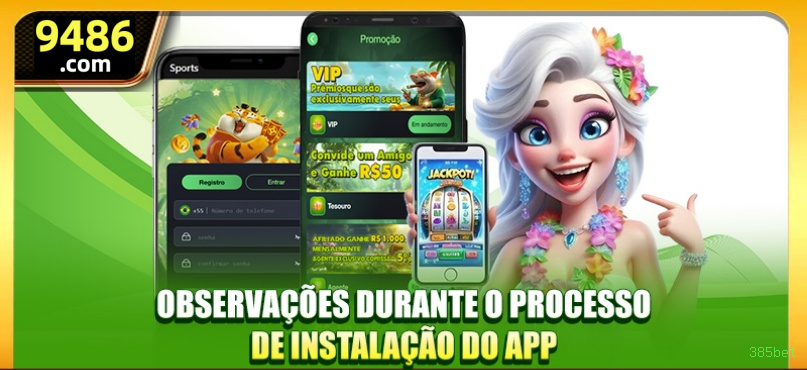 Acessar jogos e bônus no APK